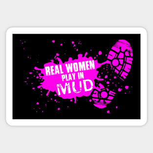 Real Woman play in Mud Sticker